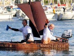 Çikolatadan yelkenli yaptı