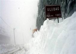 Uludağ kar altında