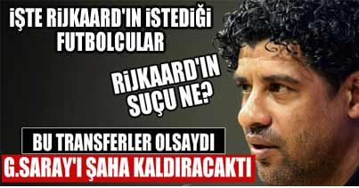 Rijkaard istedi yönetim oralı bile olmadı
