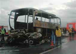 Korkunç kaza: 2 kişi yanarak öldü