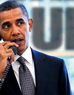 Obama'dan çifte telefon