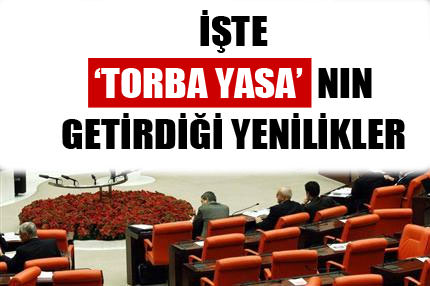 Torba tasarı yasalaştı