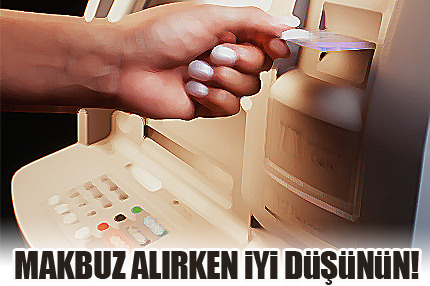 ATM'den makbuz alırken dikkat!