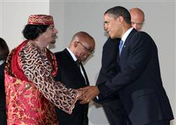Kaddafi, Obama'ya 'oğlum' dedi