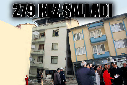279 kez salladı