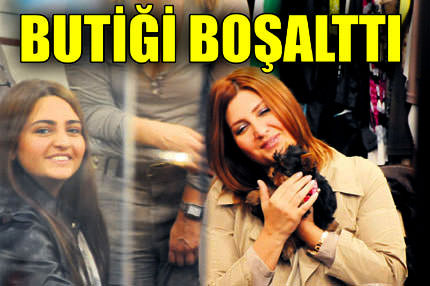 Butiği boşalttı