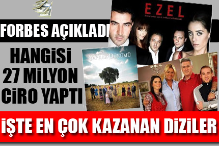 İşte en çok kazanan dizi yapımcıları!