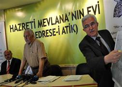 Mevlana'nın evinin yerini buldular