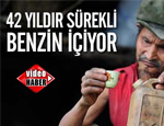 42 yılda 1,5 ton benzin içti