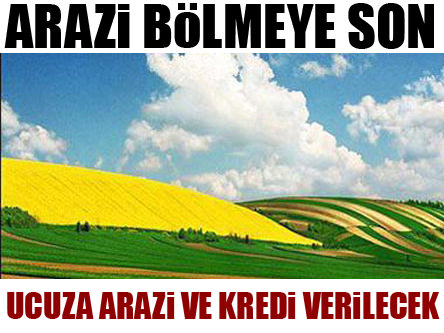 Arazi bölmeye son
