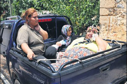 Kepçeyle çıkardılar