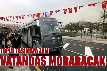 İstanbul’da toplu taşımaya zam