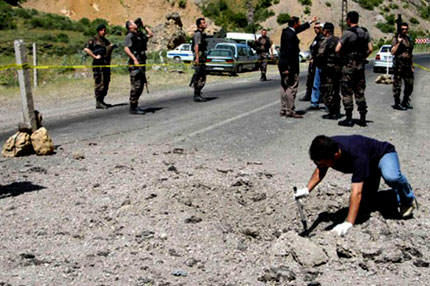 Yardımcıya mayınlı tuzak