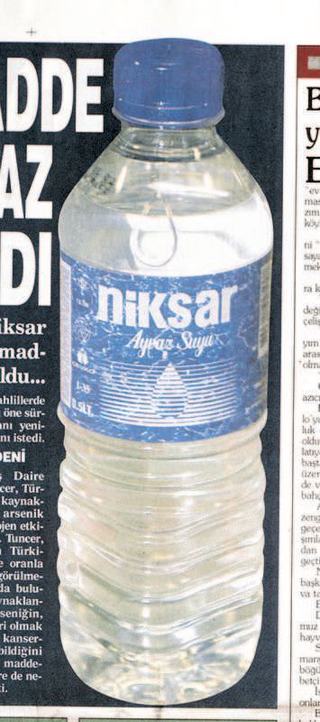 Suda arsenik çıktı