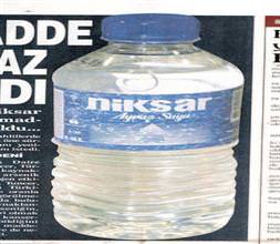 Suda arsenik çıktı