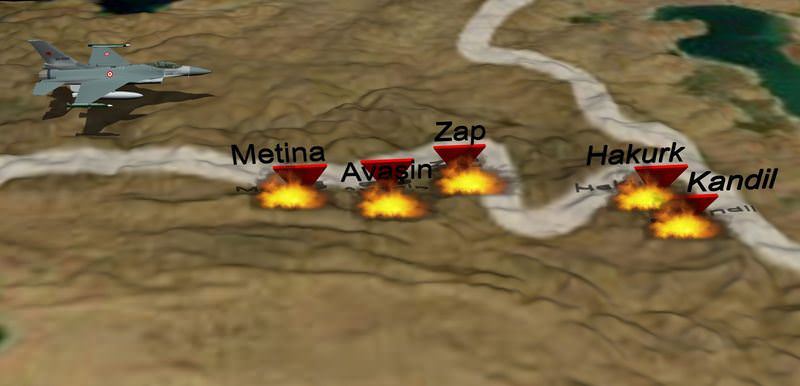 Kandil bombalanıyor!