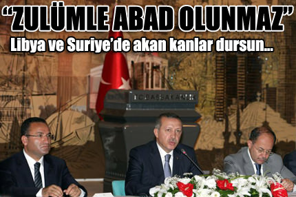 ’Zulümle abad olunmaz’