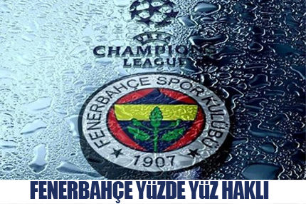 Fenerbahçe yüzde yüz haklı