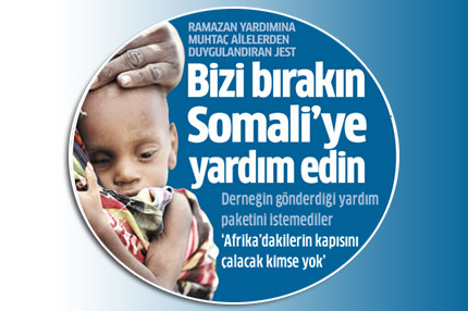 Yardımları geri çevirdiler