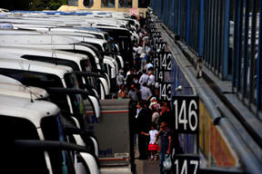 Otobüsler 11 günde 10 milyon kişi taşıdı