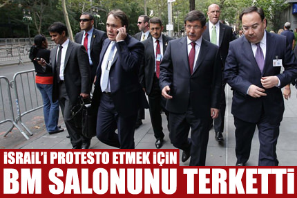 İsrail’i protesto için BM salonunu terk etti