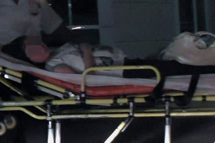 Hamile eşini hastanelik etti