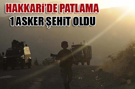 Hakkari’de mayın patladı