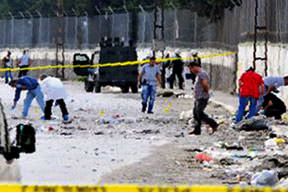 Korsan gösteride patlama