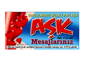 Aşk mesajlarınız