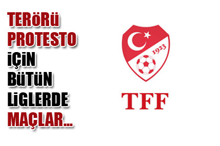 Futbolda teröre protesto