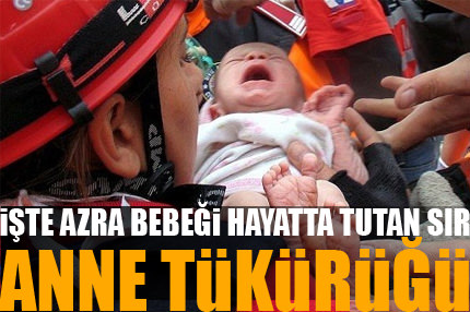 Anne, Azra’yı tükürüğüyle besledi