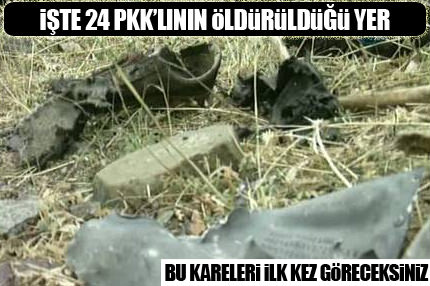 24 PKK'lının Öldürüldüğü Yer