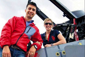 Askeri uçak düştü