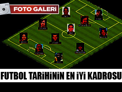 Futbol tarihinin en iyi kadrosu