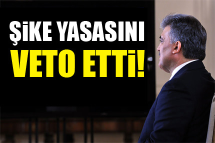 Şike yasası veto edildi!