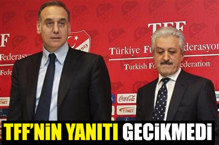 TFF’den Fenerbahçe’ye yanıt!
