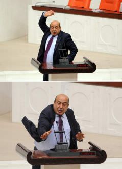 BDP'li vekil kürsüde "Kaplan" kesildi