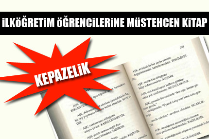 İlköğretim öğrencilerine müstehcen kitap