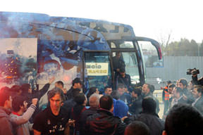 Şampiyonlar gibi karşılandı