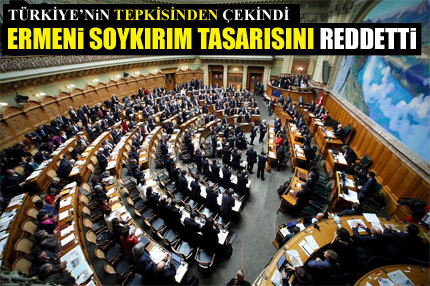 İsviçre Ermeni soykırımını reddetti