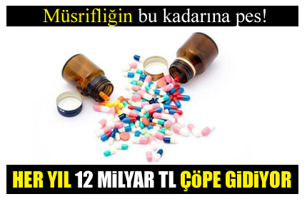 12 milyar TL’lik israf!