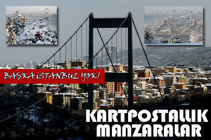 İstanbul'da Kartpostallık Kar Manzaraları