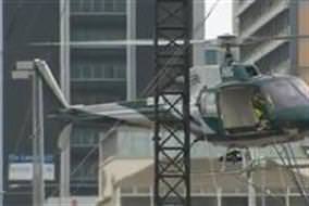 Helikopter yere çakıldı