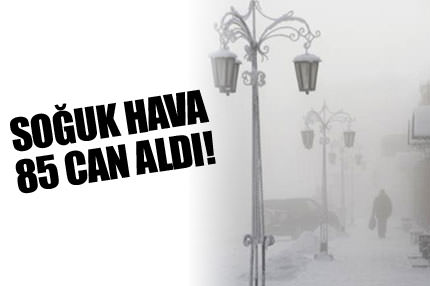 Avrupa'da dondurucu soğuk: 85 ölü