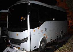 38 polisin bulunduğu aracı taradılar
