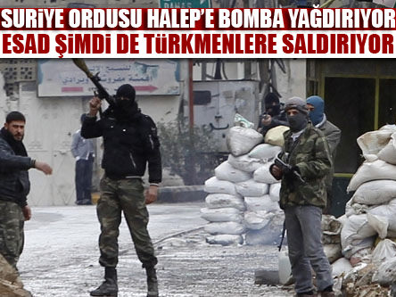 Suriye ordusu Halep'e bomba yağdırıyor
