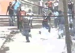 Teröristin cenazesinde olay çıktı