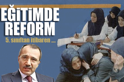 5. sınıflara başörtüsü reformu