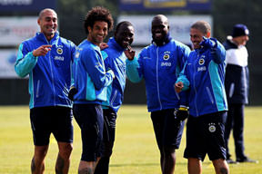 Fenerbahçe'de neşeli idman