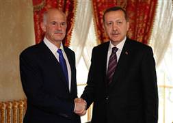Erdoğan, Papandreu ile görüştü